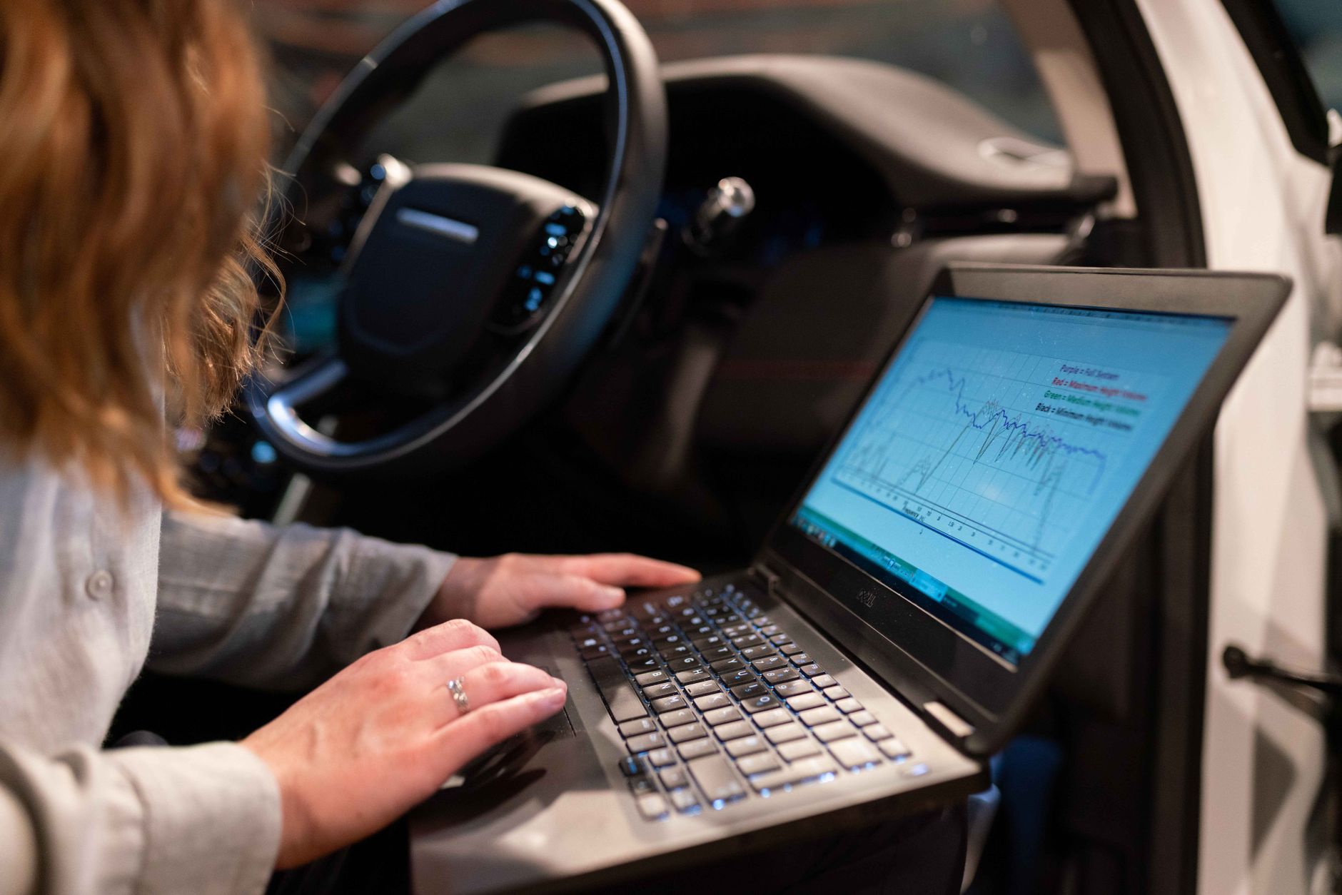 A laptop showing AI extracted invoice line items from text